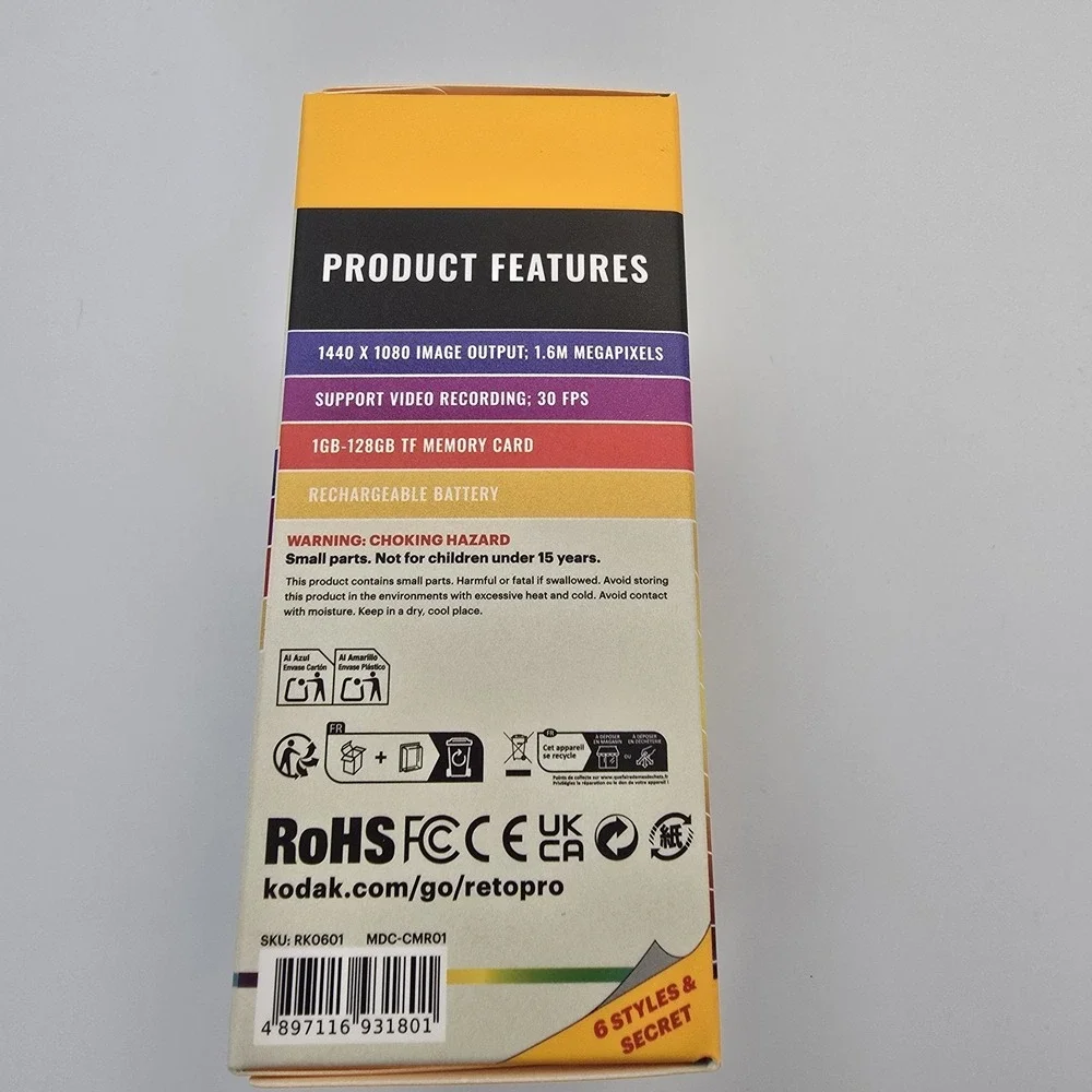 Kodak CHARMERA Keychain Digital Camera Blind Box - Single Box (US)  In Hand NEW